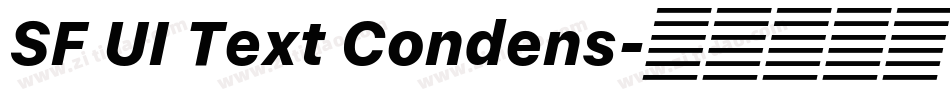 SF UI Text Condens字体转换